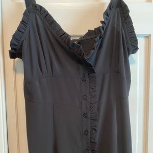TopShop black midi dress